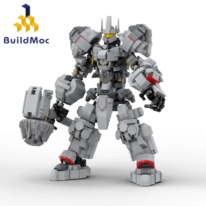 

Конструктор MOC Blizzard Reinhardt тяжелый молот робот мейка Набор строительных блоков для наблюдения рыцаря игрушки для детей подарок на день рождения