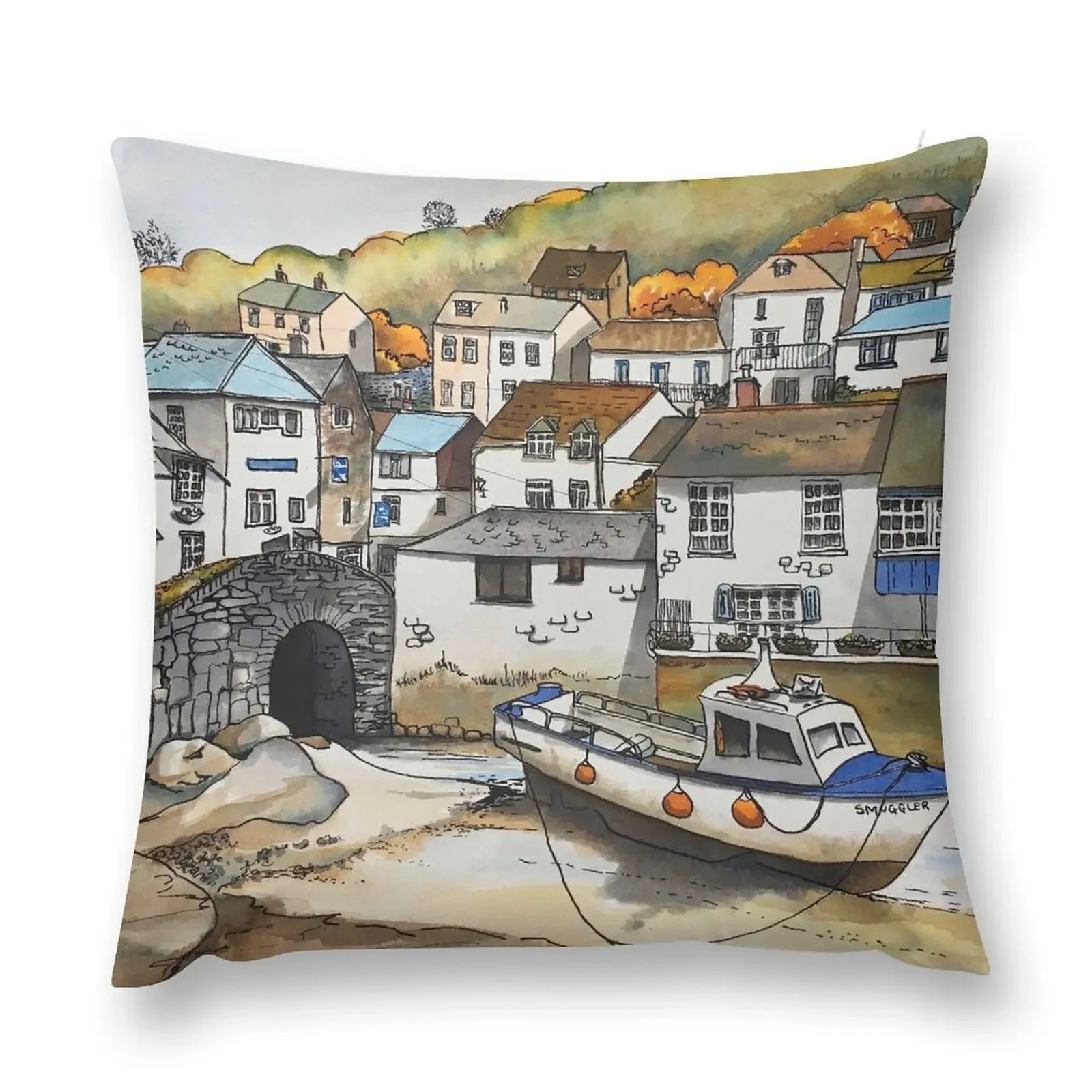 Подушка Polperro Harbour Cornwall рождественские украшения для дома 2021 набор чехлов подушек