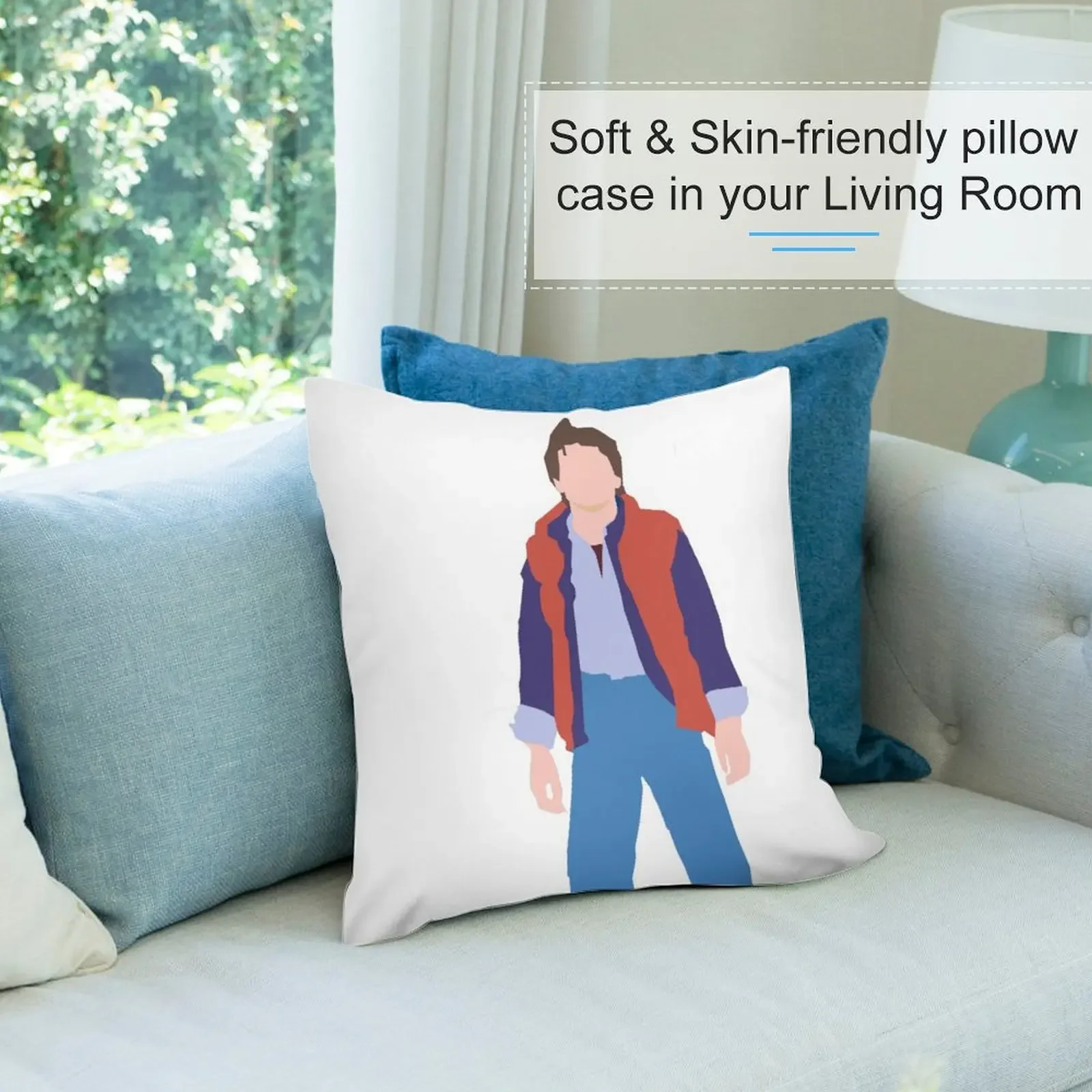 Декоративный чехол для подушки Marty McFly