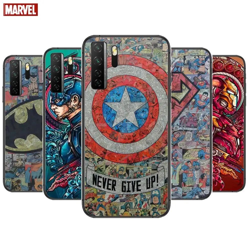

Marvel Comic Art Black Soft Cover The Pooh For Huawei Nova 8 7 6 SE 5T 7i 5i 5Z 5 4 4E 3 3i 3E 2i Pro Phone Case cases
