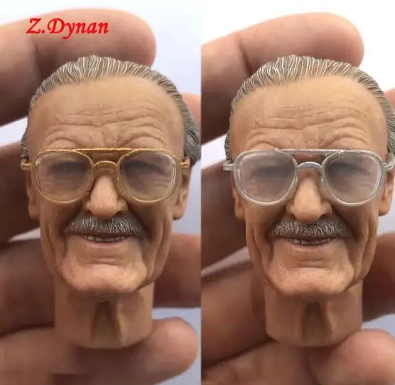 

1/6 Male Head Sculpt with Sunglasses Smiling Expression Head Collections