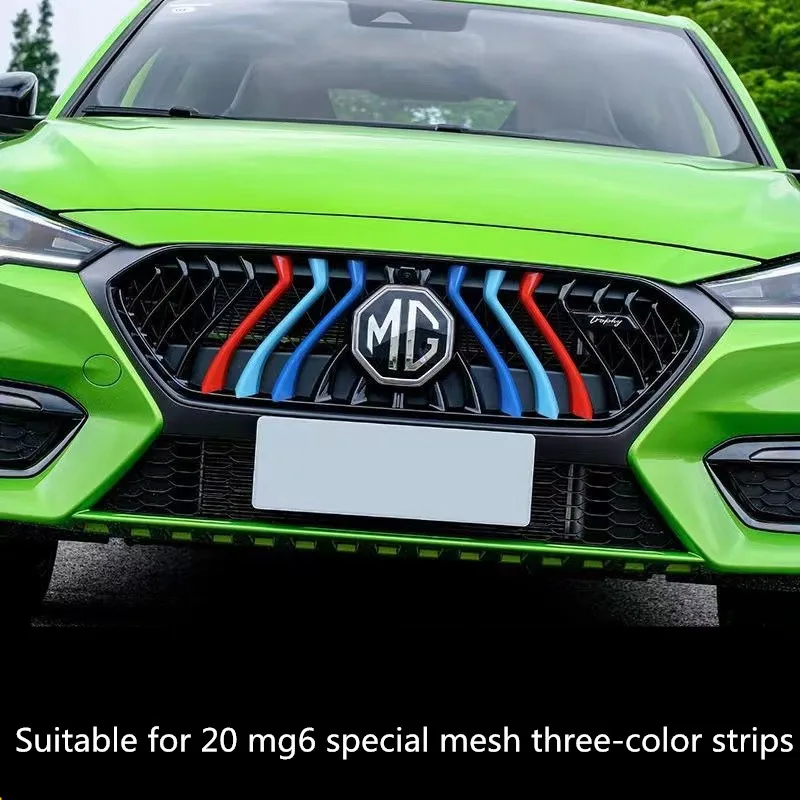 

Applicable to 20 mg6 special China net three-color strip modified third-generation MG 6 front face decorative stickers