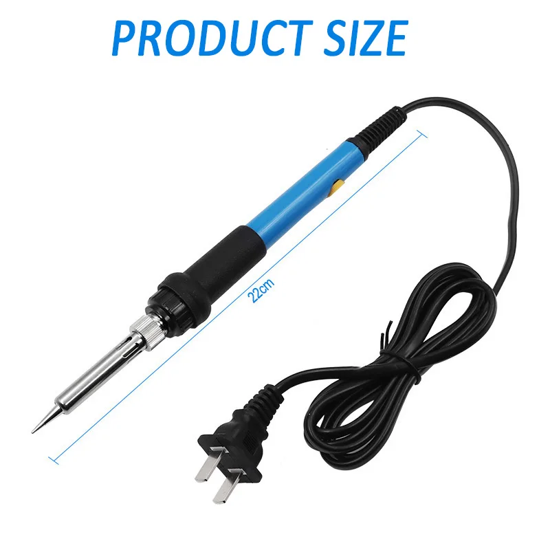 60W Electric Soldering Iron Adjustable Temperature Electric Soldering Iron Solder Tin Welding Solder Heating Nib Repair Tools images - 6