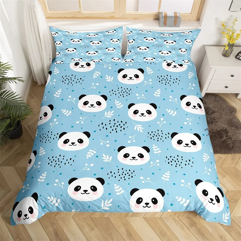 

Cute Fox Duvet Cover Cartoon Animal Bedding Set Microfiber Botanical Tree Branches Comforter Cover Twin King For Kids Boys Girls