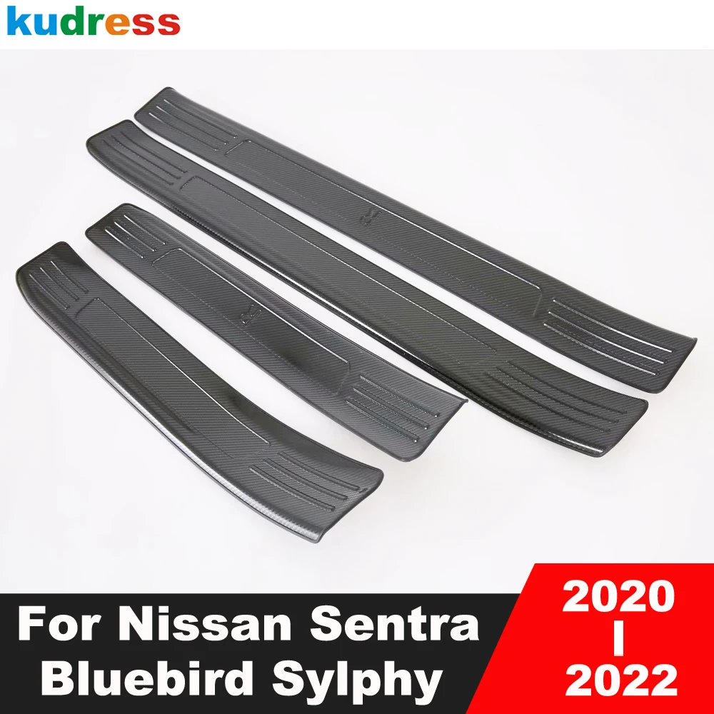 

Накладка на порог из нержавеющей стали для Nissan Sentra Bluebird Sylphy 2020 2021 2022