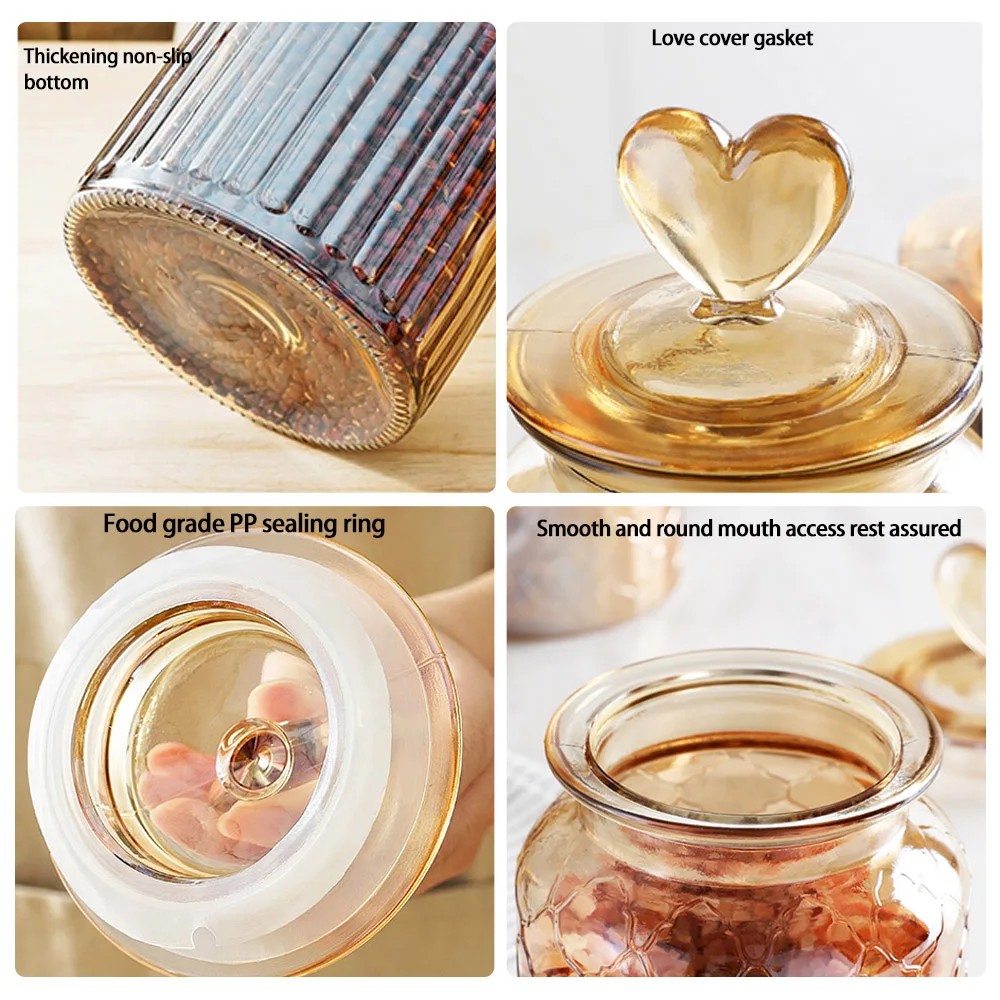 

Пищевой контейнер, безопасный контейнер с крышкой, герметичный кухонный стеклянный контейнер для хранения продуктов, стеклянный контейнер...