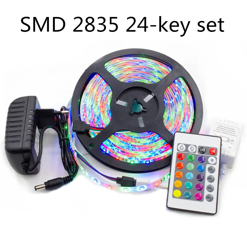 

СВЕТОДИОДНАЯ лента SMD 2835 с ИК-подсветкой, 24 клавиши, 12 В постоянного тока, RGB-подсветка, s-лента, водонепроницаемая светодиодная неоновая лент...