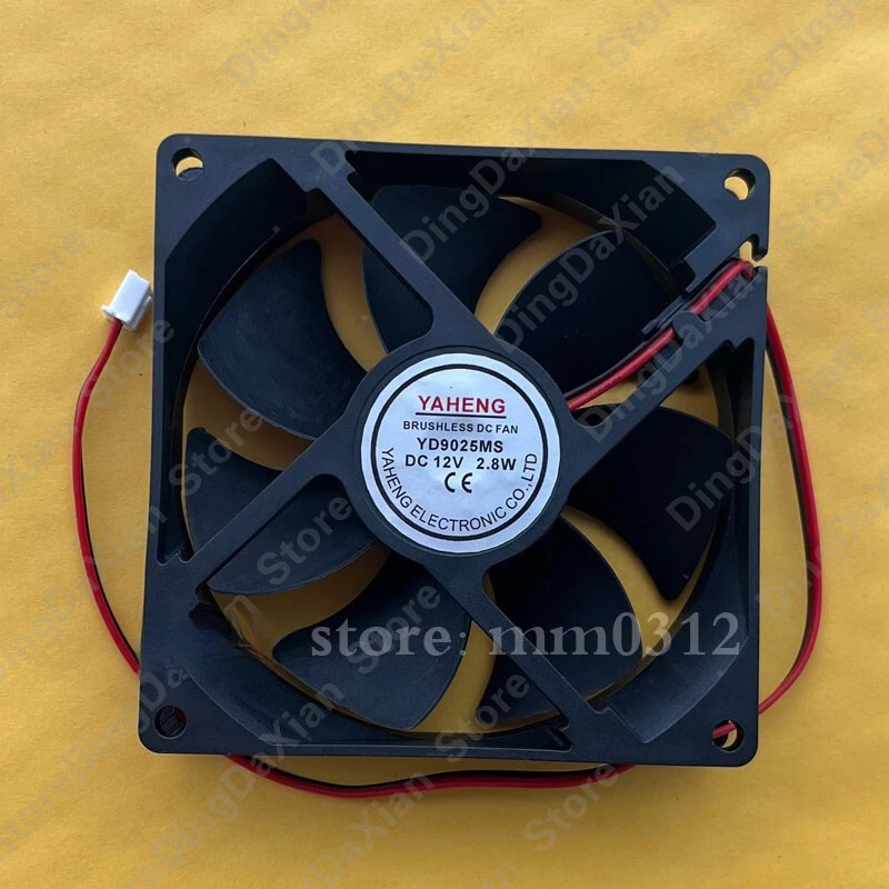 Фото Вентилятор охлаждения D+ 1 шт. для YAHENG YD9025MS DC12V 2.8W 9CM 2-проводной, 9025, 92×92×25 мм №1