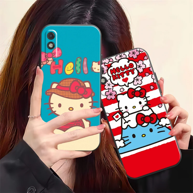 

Чехол Hello Kitty для Xiaomi Redmi 9 9i 9AT 9T 9A 9C 10 Note 9 9T 9S 10 10 Pro 10S 10
