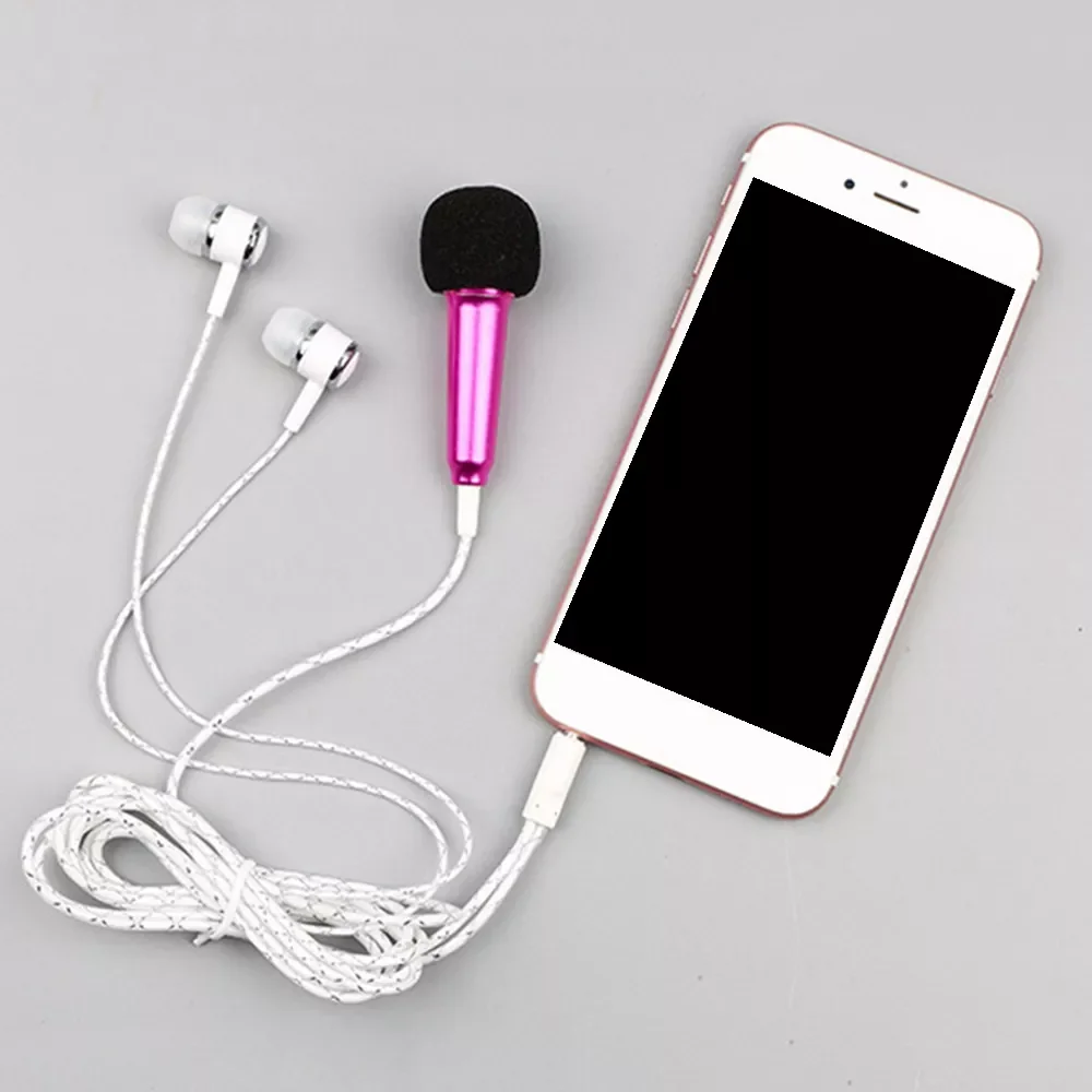 

Live phone universal wired microphone small microphone mini wheat headset in-ear For Tik Tok kids accessories For girls
