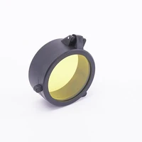 30 60mm clear scope lens cover yellow scope flip up quick spring protection cover objective lens cover caliber