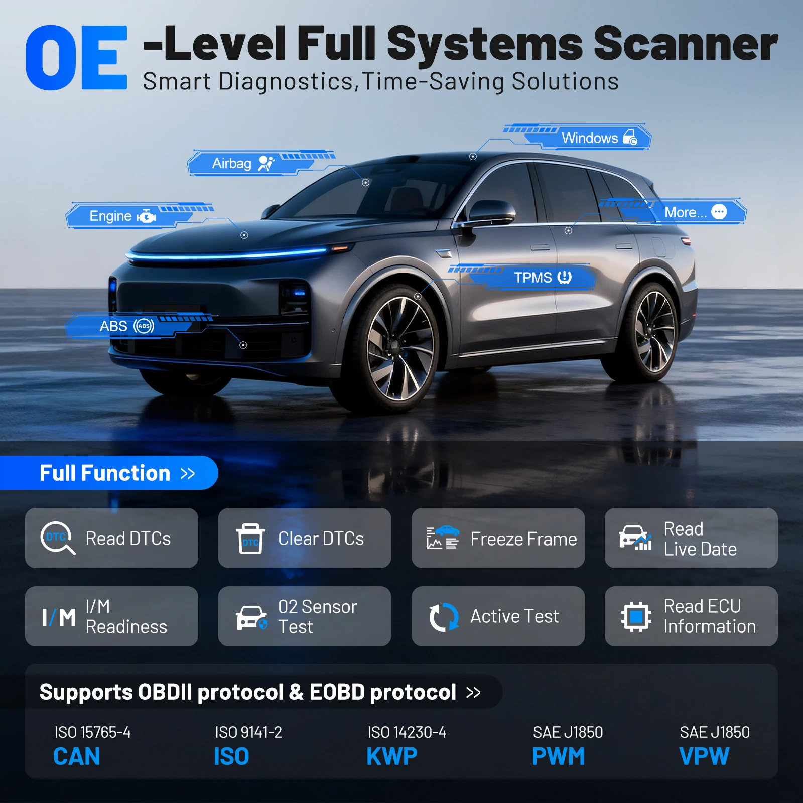 Фото Автосканер VDIAGTOOL D501 для автомобилей GM, диагностический инструмент с функцией определения VIN, 27+ сервисных функций, J2534, активный тест, считыватель кодов, пожизненные бесплатные обновления. №5