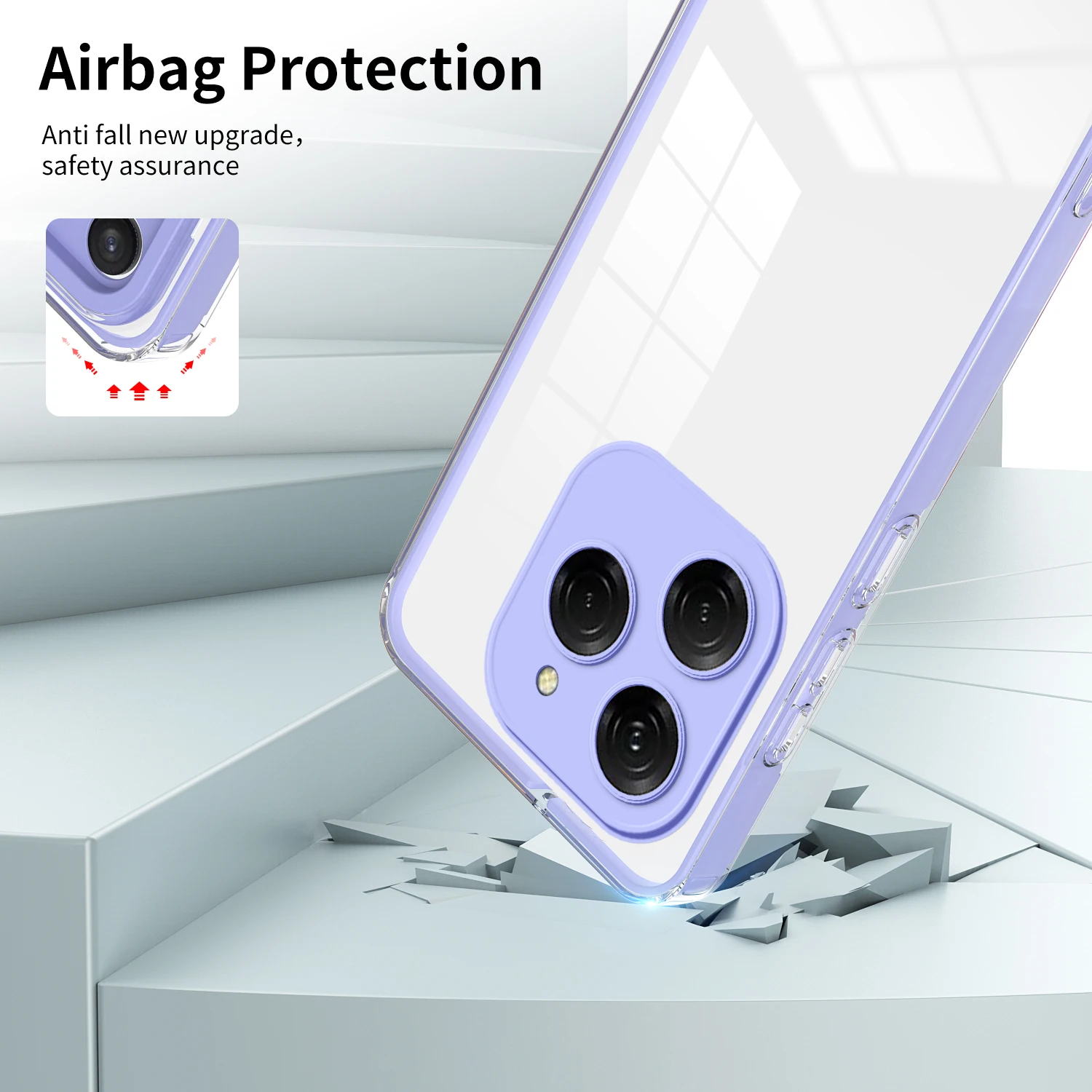 Прозрачная фоторамка для Infinix Hot 40 Pro 3 в 1 Силиконовая защита камеры симпатичный