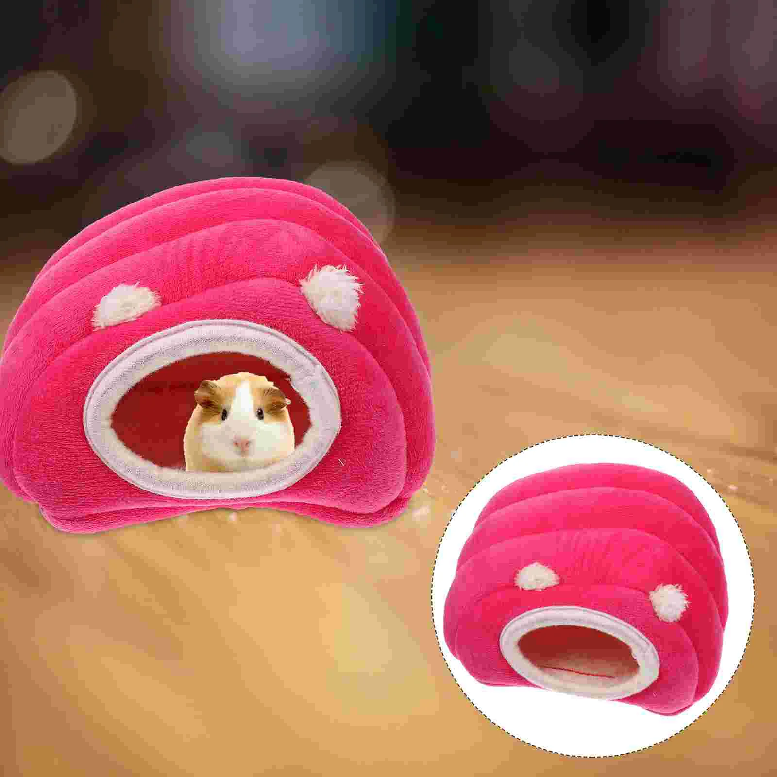 

Hamster Warm House Bed Beds Hedgehog Pet Hideout Rat Guinea Animal Nesting Chinchilla Cushion Warmer Winter Soft Bedding Cotton