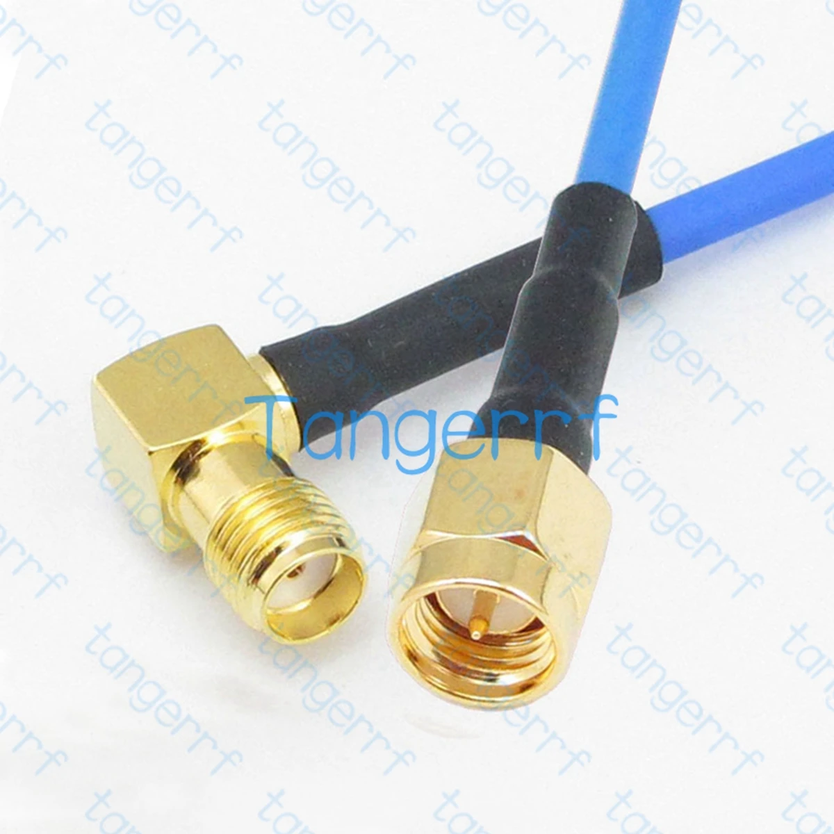 Фото Штекер SMA к гнезду под прямым углом SMA RG405 .086 Полугибкий коаксиальный коаксиальный кабель RF 50 Ом Высокое качество Tangerrf №1