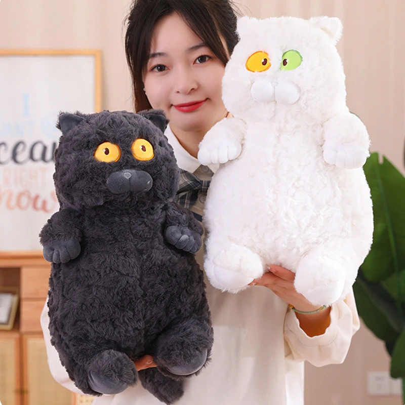

Cat Soft Pillow Plush Long Throw Sleeping Pillow Cotton Kitten Pillow Cuddly Stuffed Cute Plush Doll Toy Gift for Kids Girlfrien
