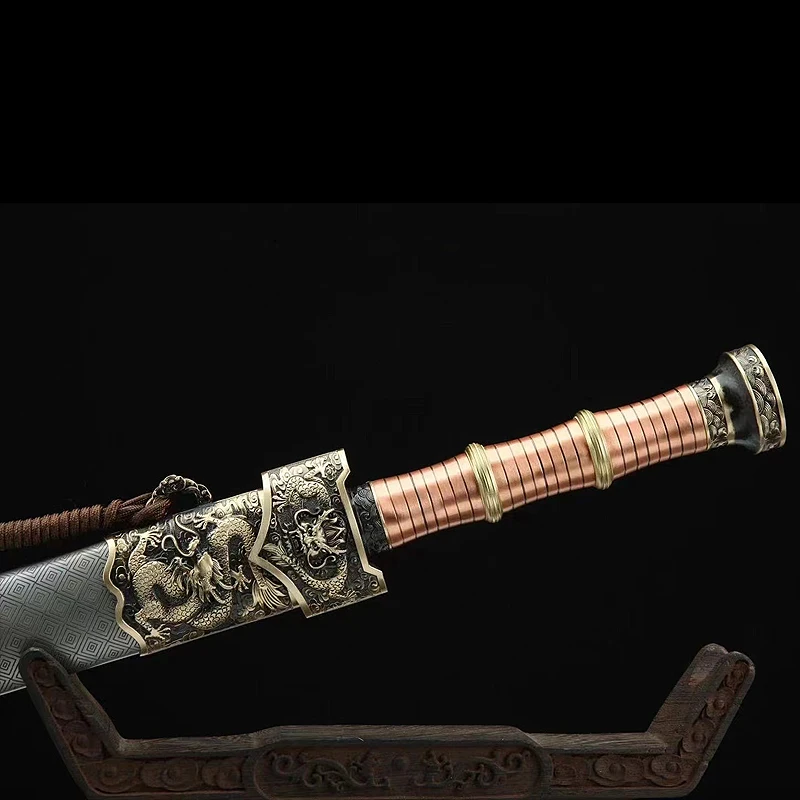 

Китайские мечи, сделанные вручную из складной стали (Дамасская сталь), устанавливаются как латунные Деревянные Подвески для косплея