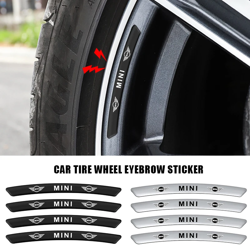 

3D Aluminum Wheel Hub Sticker Auto Badge Tire Rim Decals Decoration Accessories For Bmw Mini Cooper One R50 R53 R56 R60 F55 F56