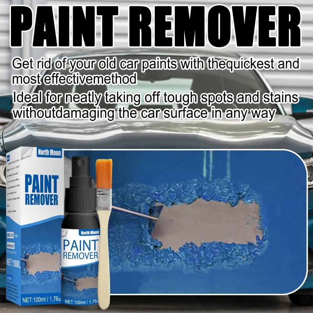

50/100ml Paint Stripper Spray Easy to Clean Wide Applied Compact Time Saving Paint Remover for Car