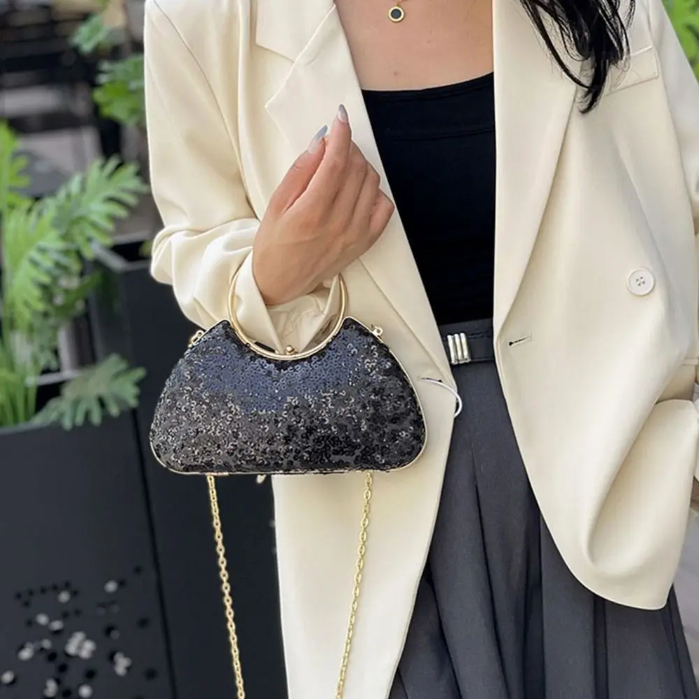 Вечерняя банкетная сумка с французскими блестками блестящая коробка со стразами