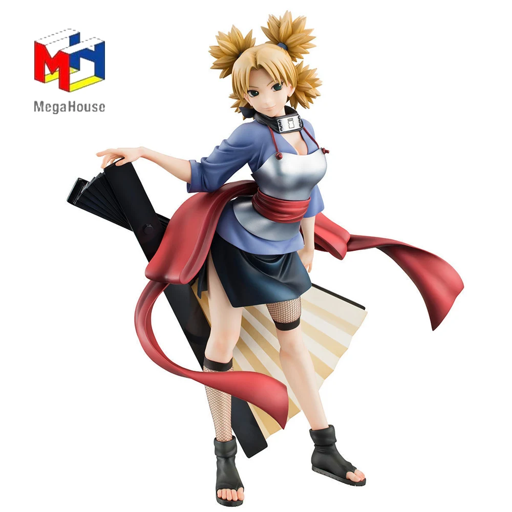 

In Stock Bandai Naruto Nara Temari Anime Figure Original Genuine Megahouse G·E·M Collection Model Boxed Figure Toys Gift