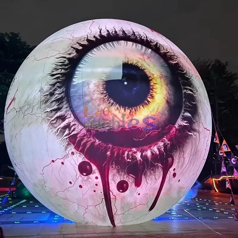 Новый реалистичный светодиодный надувной шар для глаз украшение Хэллоуина