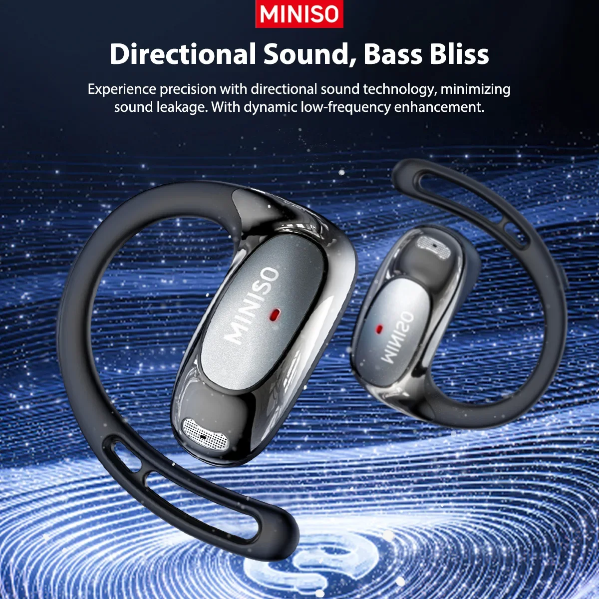Фото MINISO MS202 Bluetooth V6.0 Наушники OWS Беспроводные наушники Музыка Стере AI Наушники-переводчики Низкая задержка Длительный срок службы №4
