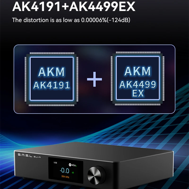 SMSL SU9 ULTRA MQA Bluetooth 5.0 Декодер SU-9U AK4499EX ЦАП SU-9ULTRA Предварительный усилитель звука