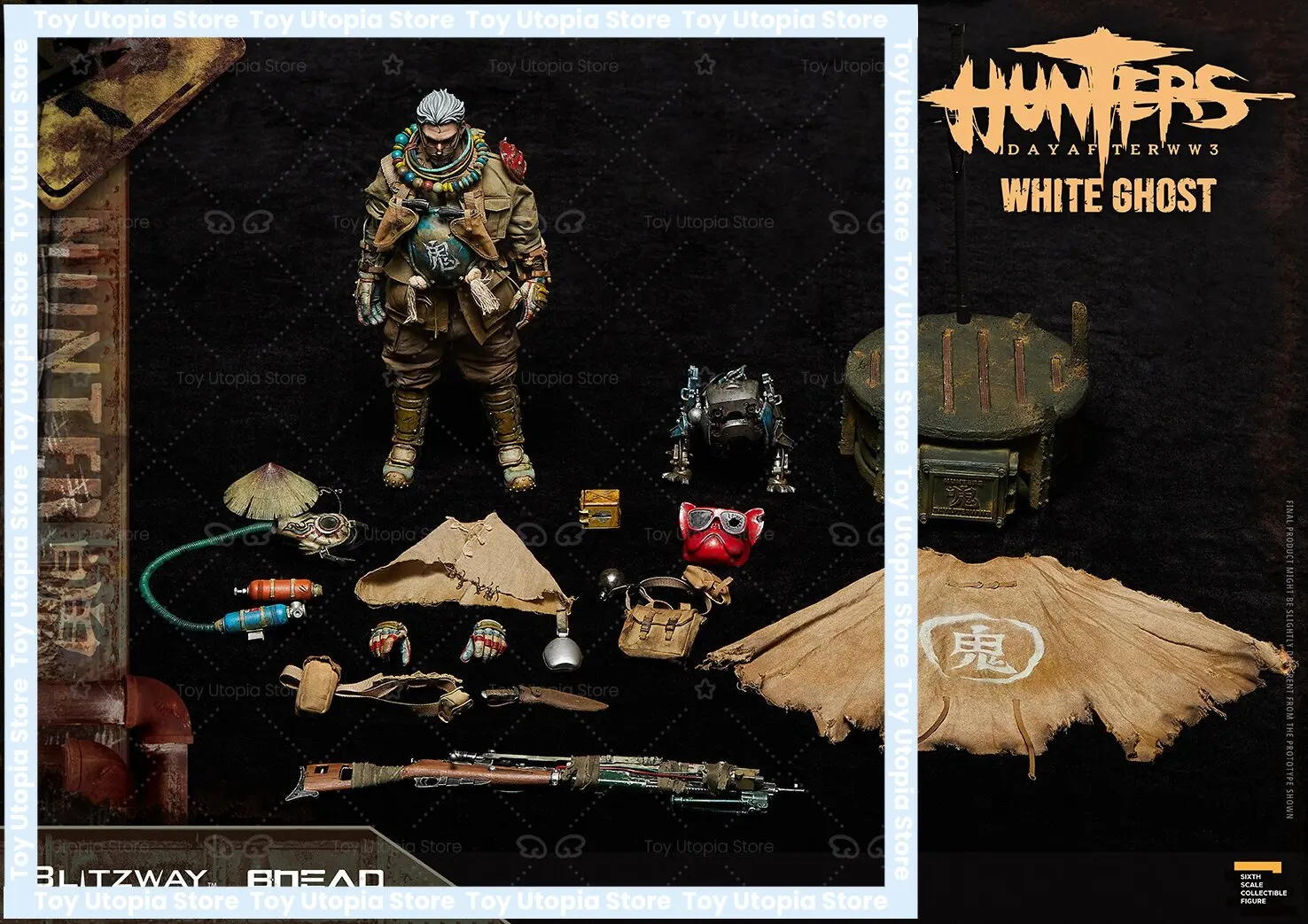 Фигурка Spot Blitzway BW-UMS 11801 16 Hunter After World War III White Ghost, коллекционная игрушка, подарок (art.: 3920da199eb0d) - 3920da199eb0d