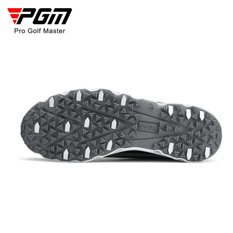 Free Socks! PGM Microfiber Leather PU Golf Sports Shoes Men Mesh Knob Shoelaces Rubber Anti-skid Studs Trainers Sneakers XZ228