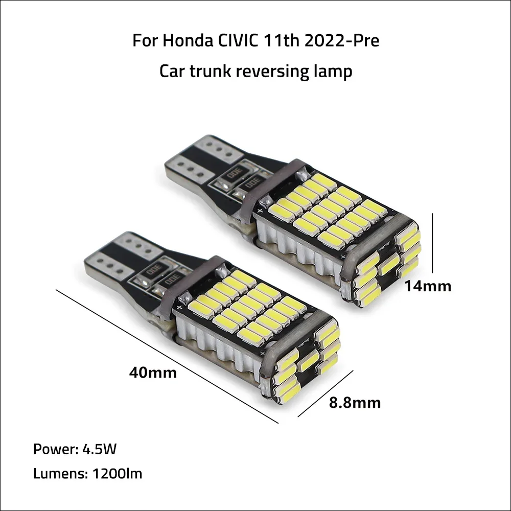 

Задний фонарь заднего хода, светодиодный светильник для внутренней двери багажника, сигнальная лампа для парковки багажника автомобиля, фонарь заднего хода для Honda CIVIC 10TH/11TH 2017-Pre