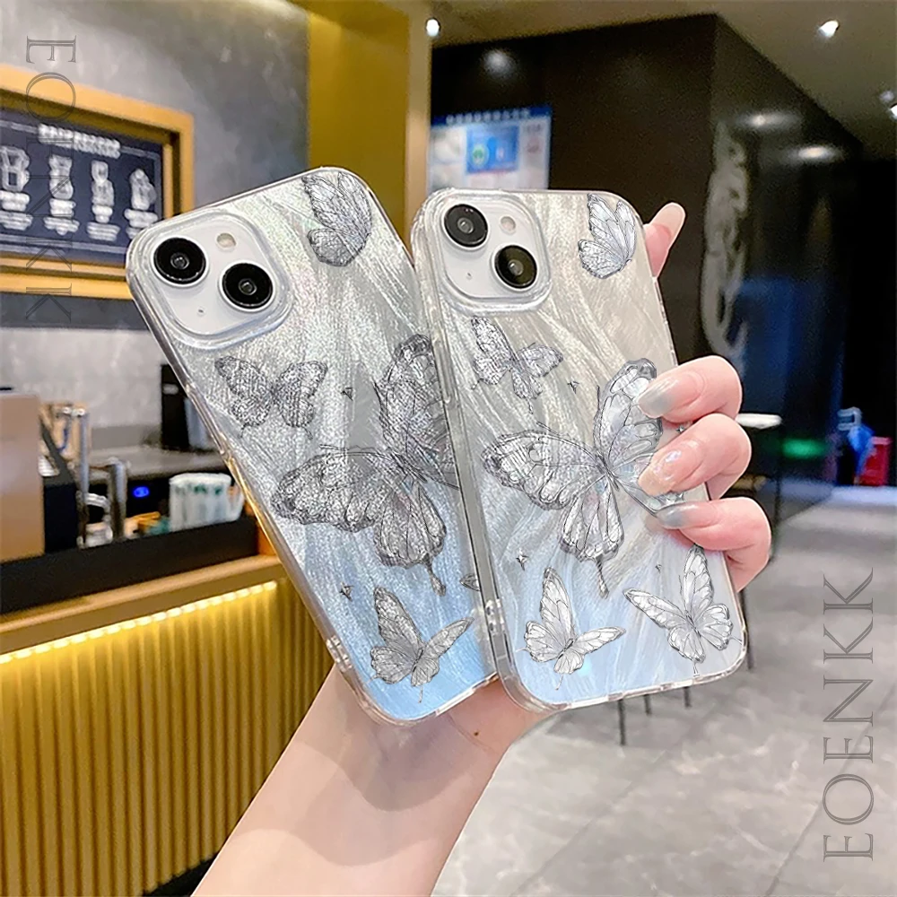 Чехол для Телефона iPhone 16 13 15 11 14 12 Pro Max XS X XR 7 8 Plus SE2022 простой мягкий чехол с принтом