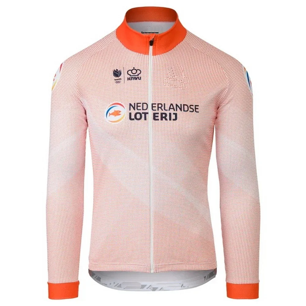 

Весна-лето, Голландская команда, длинная велосипедная Джерси для горных велосипедов с длинным рукавом, Мужская велосипедная одежда, одежда для велоспорта