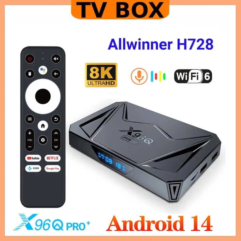 ТВ-приставка X96Q PRO + Allwinner H728 на Android 14, 4 ядра, 8K, 24 ...