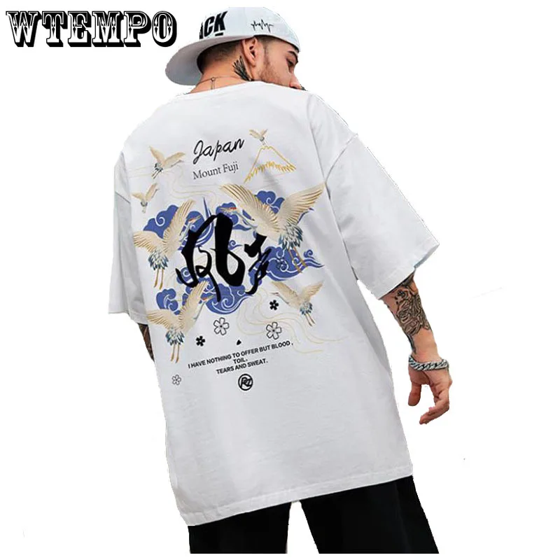 

Summer Oversized T-shirts O-neck Short Sleeves Casual Loose Pullover Graphic Tees for Youth Hip Hop Chinese Trend Men Shirts