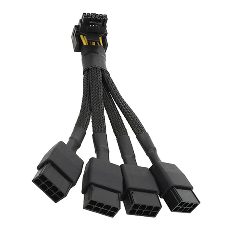 

2 шт., кабель питания для видеокарты 4x8 Pin PCI-E