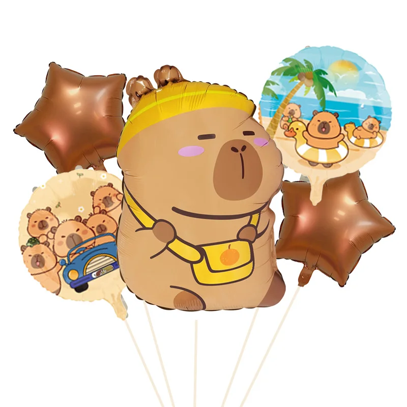 

Набор воздушных шаров с капибарой 5 шт