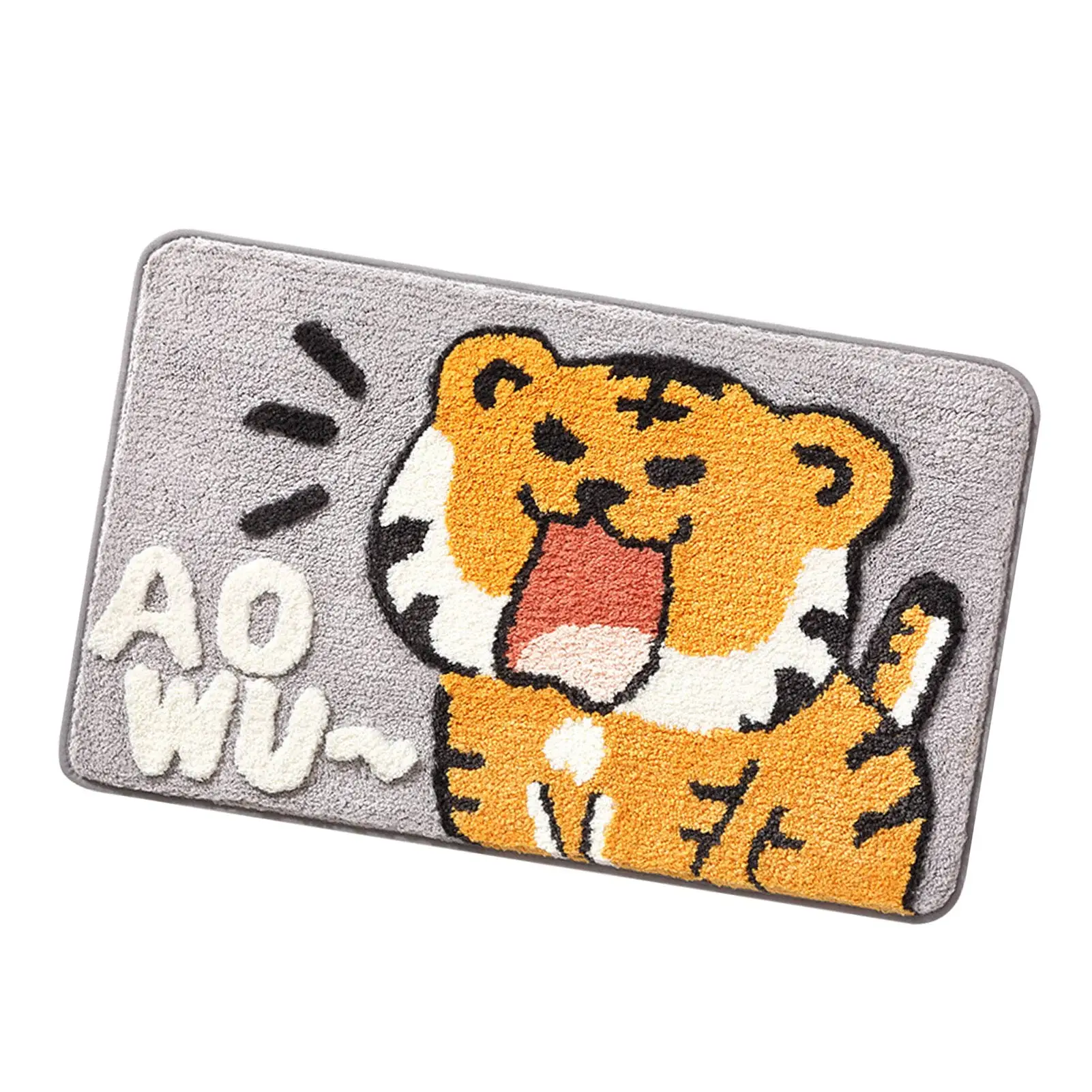 

Tiger Pattern Rug Non-Slip Rug Animal Pattern Tiger Bath Mat Bathroom Cute Tiger Carpet For Home Office Multi-patterns