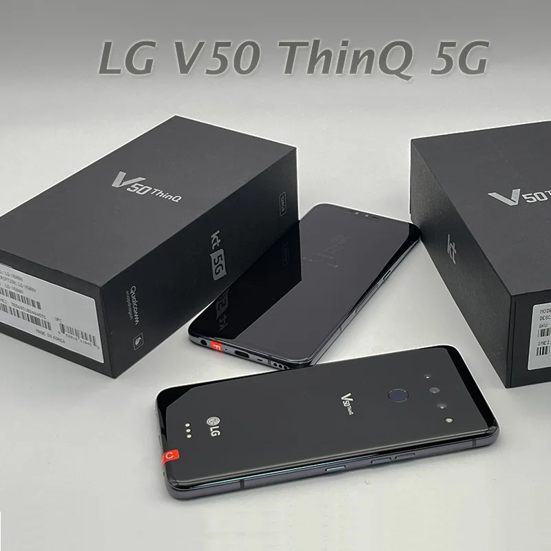 lg v50 thinq v500n original unlocked 6 4 inches cellphone 6gb 128gb rom 16mp camera android 11 0 free shipping free global shipping