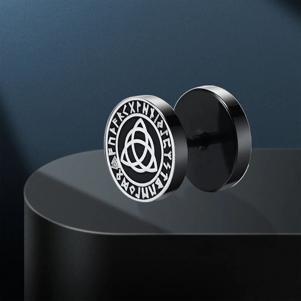 Серьги-гвоздики в готическом стиле для мальчиков из нержавеющей стали рок/панк с