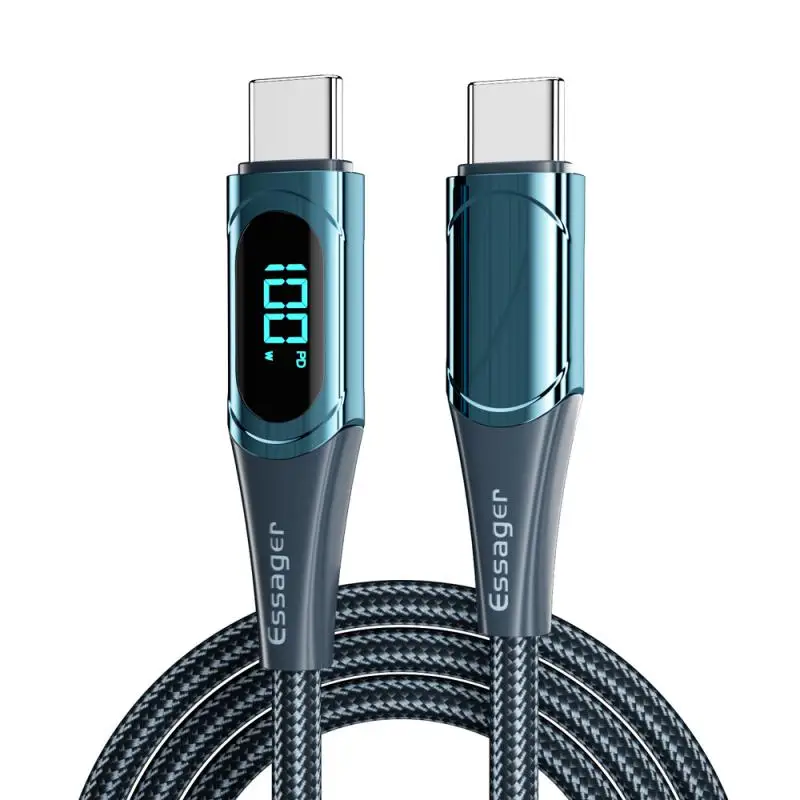 

100w Data Cord Fast Charging Cable Type-c Data Charger Cable Type C-c Cable Type-c Cable 100w/5a Pd Phone Accessories New