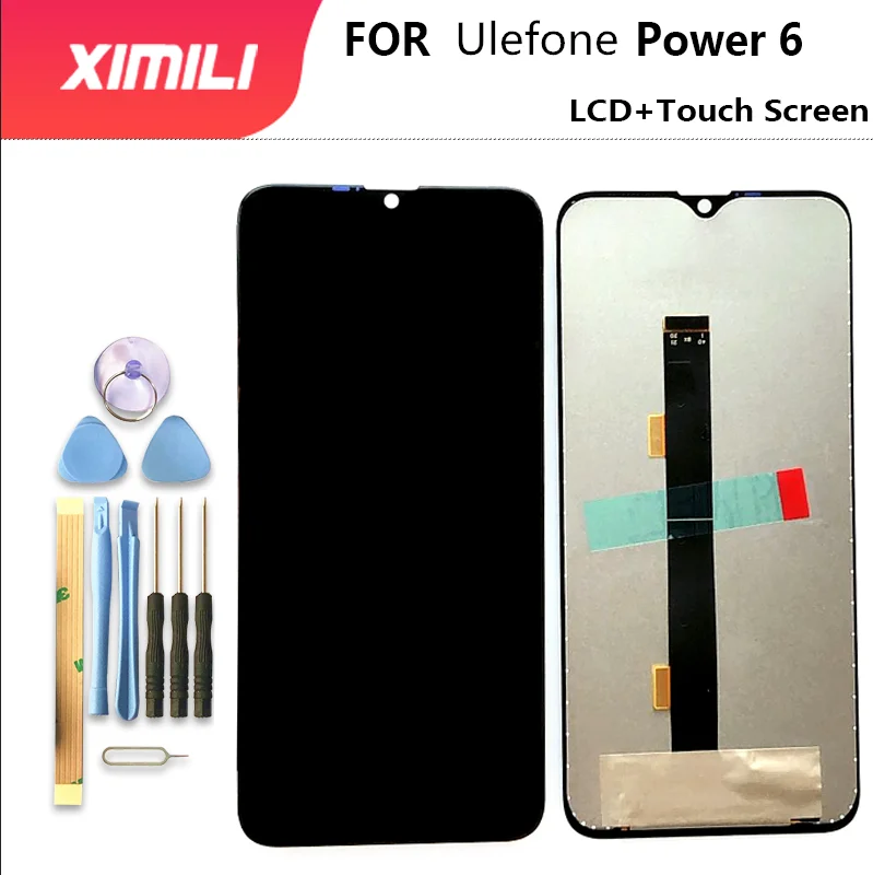 100% оригинальный для Ulefone Power 6 ЖК-дисплей + фотография 100% протестированный Ulefone Power 6 сменный ЖК-дисплей + Инструменты