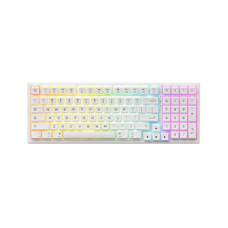 

Akko PC98B Plus Air White Mac Version 90% Hot Swappable Multi-Modes RGB Mechanical Gaming Keyboard 2.4GHz Wireless/BT 5.0/USB-C