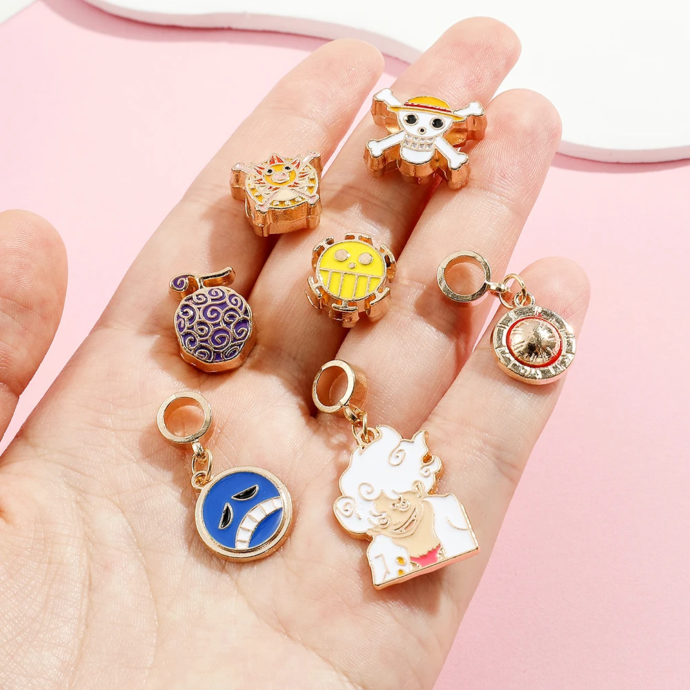 Цельный Эмалевый Браслет D.Luffy с обезьяной сделай сам браслет ожерелье ювелирные