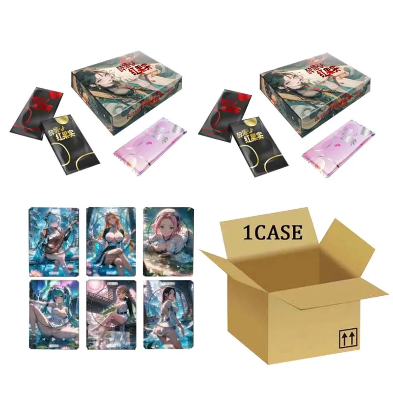 Оптовая продажа коллекционные карты Goddess Story Yisi Wave5 красные фруктовые зеркальные