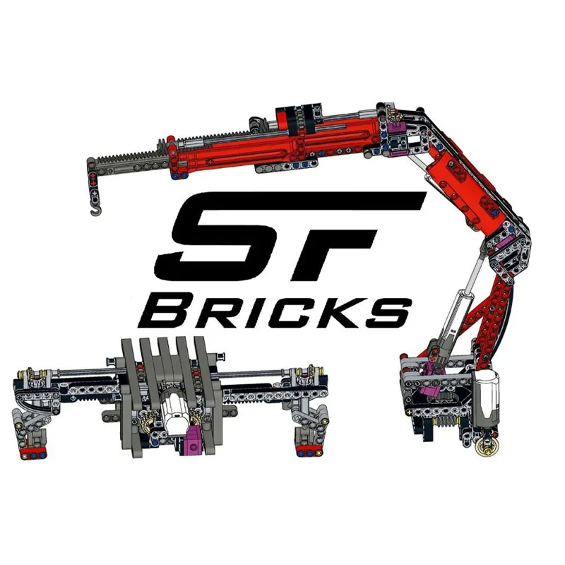 Электрический радиоуправляемый шарнирный кран в сборе сращивающийся