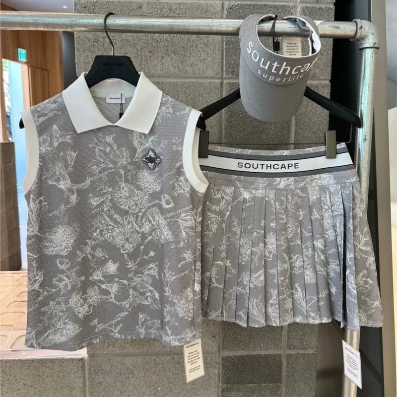 Women's Floral Pleated Skirt Ruffle High Waist Summer Mini Skirt