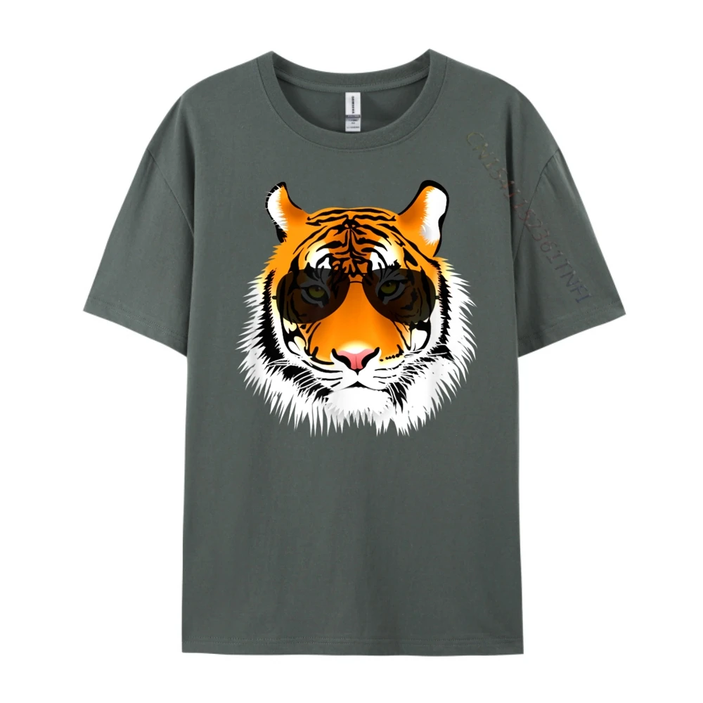 Крутой кот-тигр с дизайном мужская одежда больших размеров женские прочные и