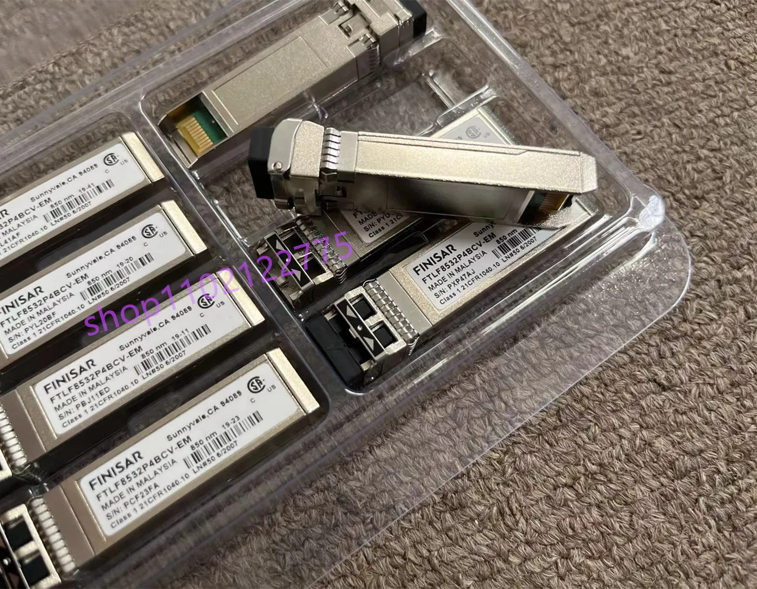 Finisar 32g Fiber SFP Module FTLF8532P4BCV-EM/850nm 32g Multimode Dual Fiber Transceiver Module/32G Fibre Channel Module