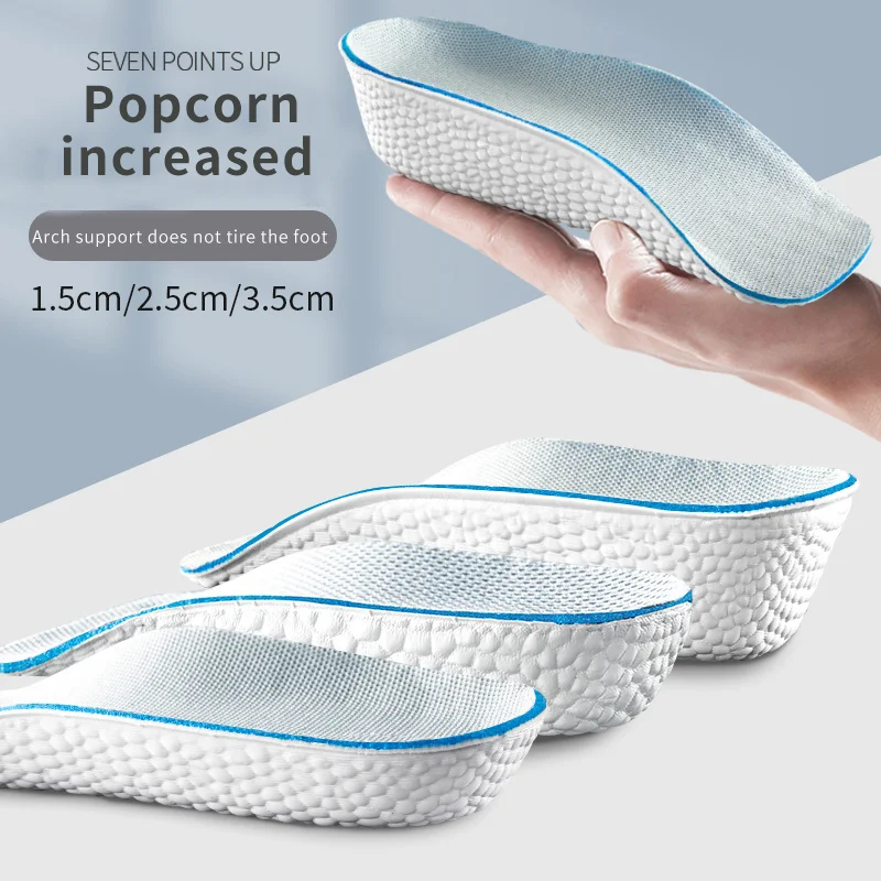 

Invisible Height Increasing Half Insole Orthopedic Foot Sole Pad Men Women Arch Support Light Weight Breathable Insoles